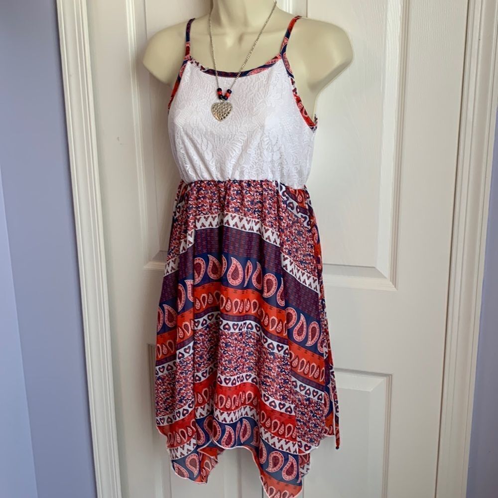 Fashion Girls Patriotic 4th of July Independence Day Dress & Necklace 14